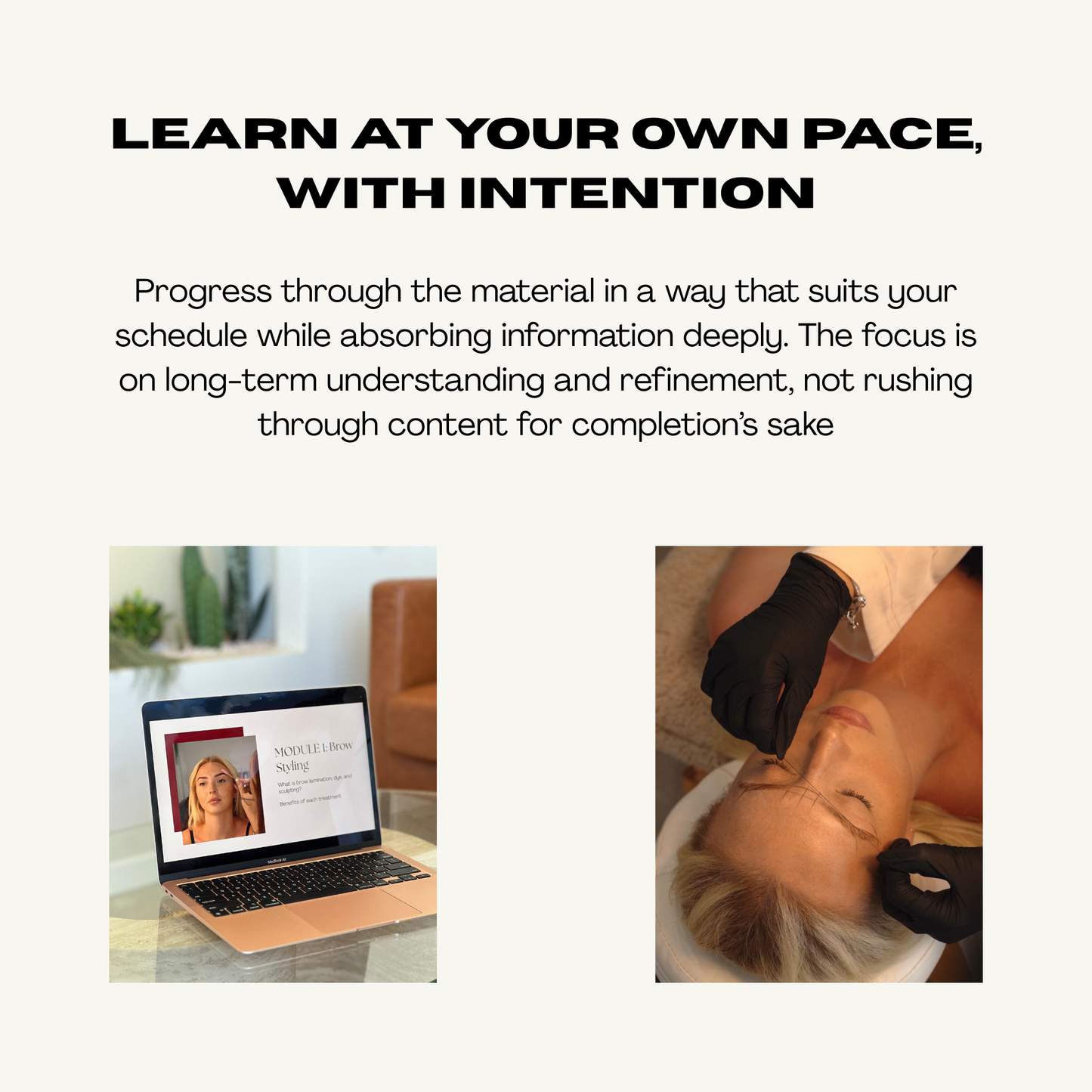Online Beginner Brow Lamination, Dye & Sculpt Course