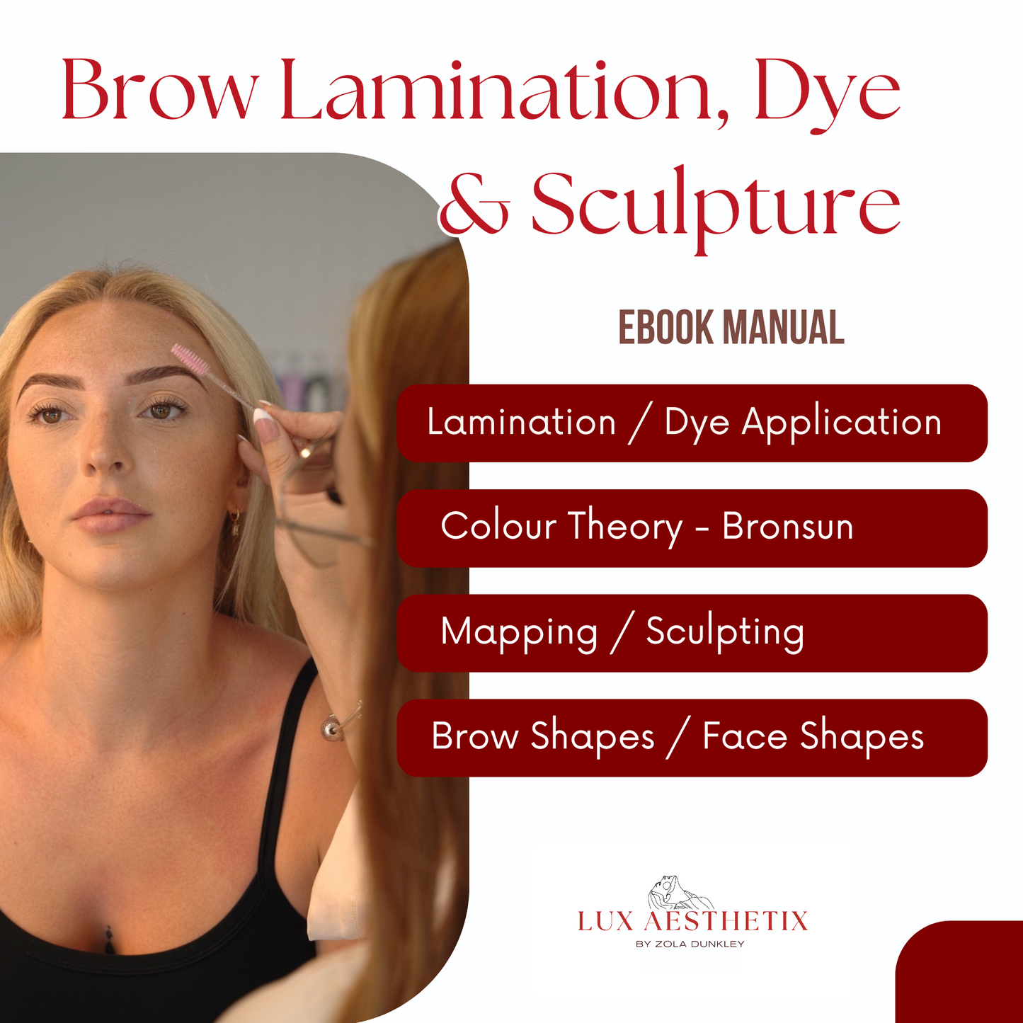 eBook - Brow Lamination, Dye & Sculpting