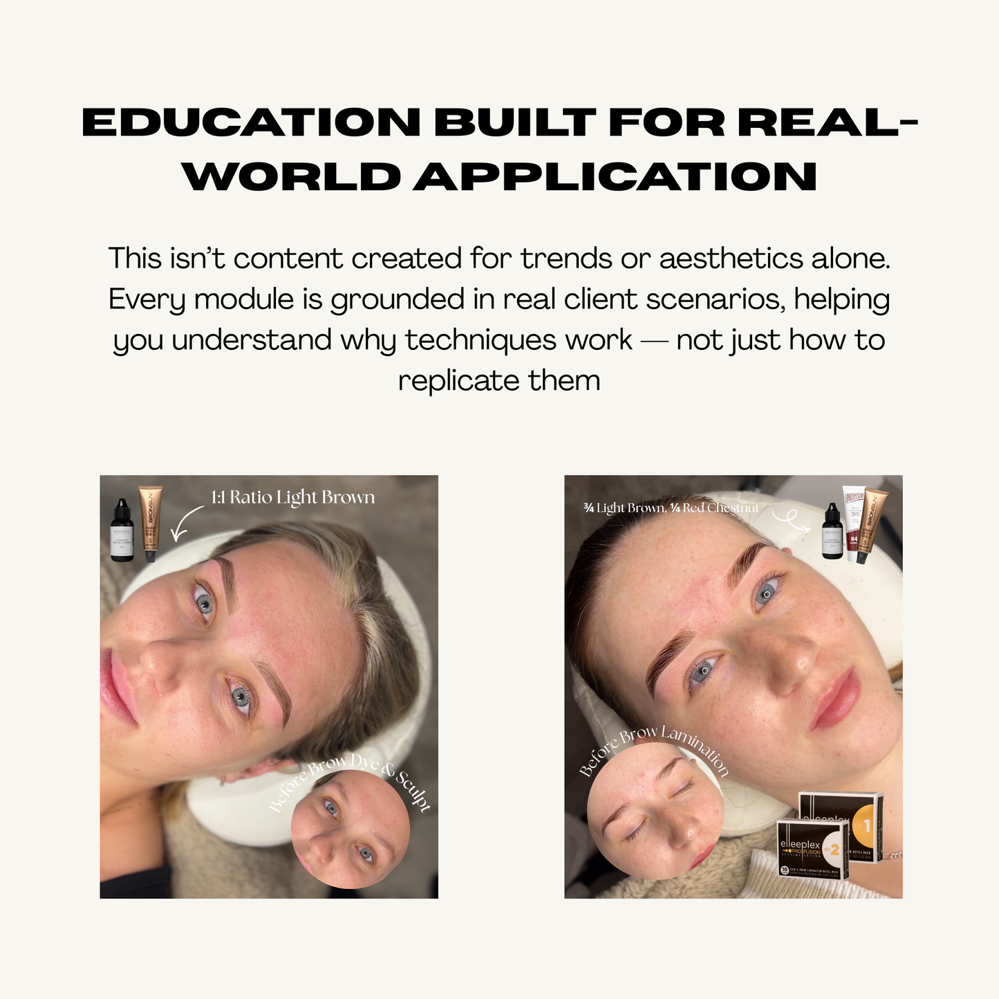 Online Beginner Brow Lamination, Dye & Sculpt Course